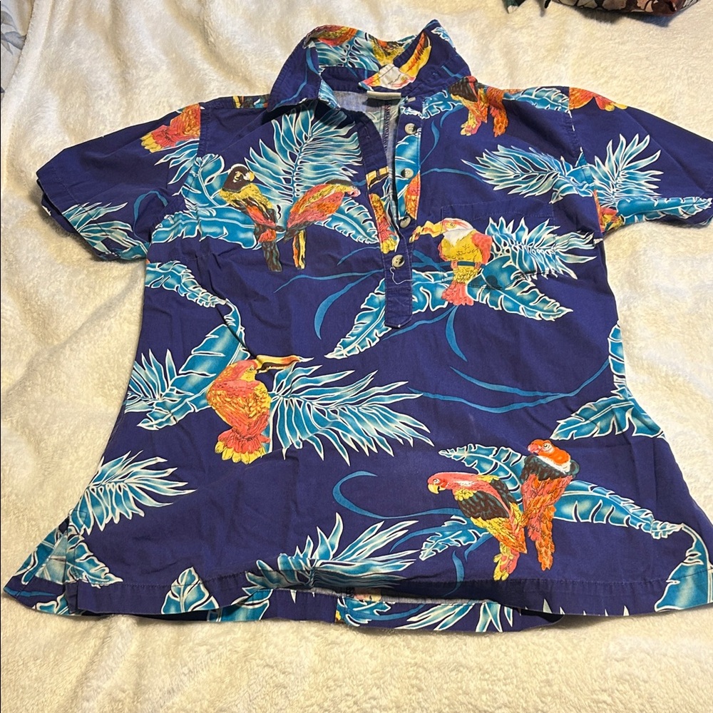 Tropical Print Women's Blouse